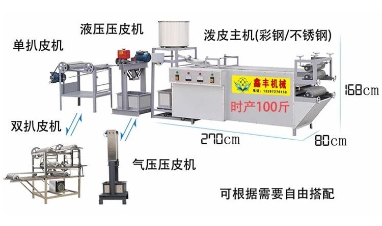 黑龙江工厂货源全自动豆腐皮机 豆腐皮机大型生产线 干豆腐机工厂价