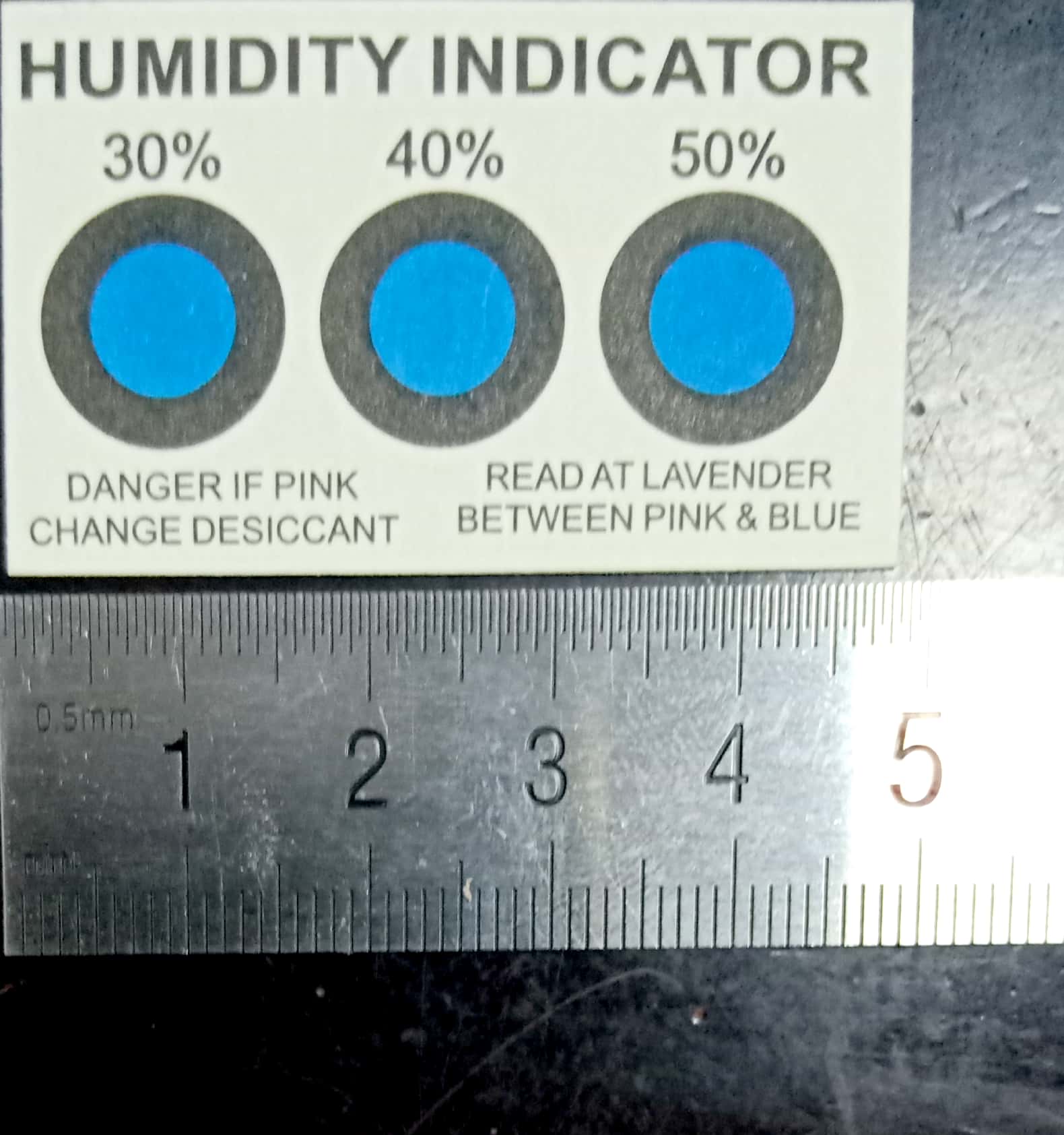 佛山湿度卡制作产商 蓝色三点湿度卡 东莞维易电子科技有限公司专业湿度卡生产厂家图片