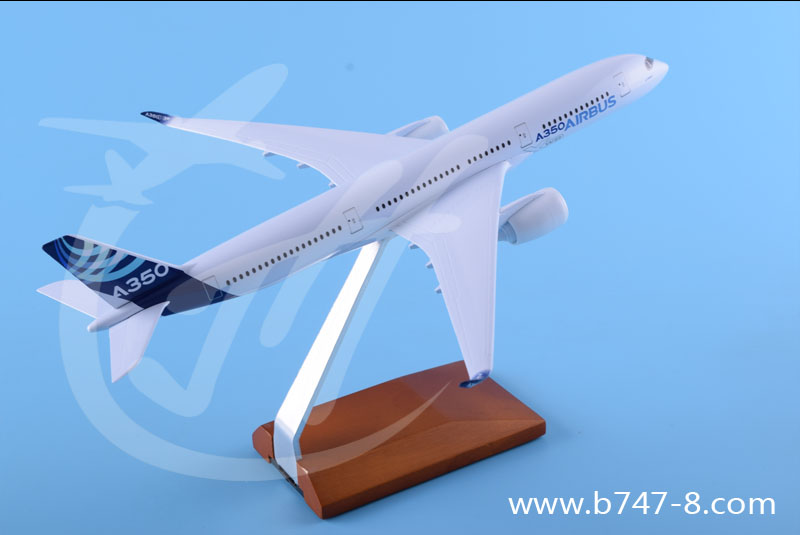 飞机模型空客A350原型机合金仿真客机航模玩具摆件商务工艺礼品29cm