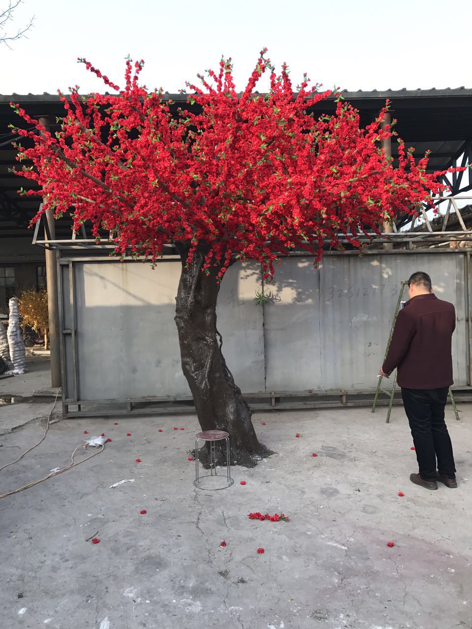 仿真桃花树 许愿树椰子树 假树 仿真桃花树许愿树椰子树假树图片