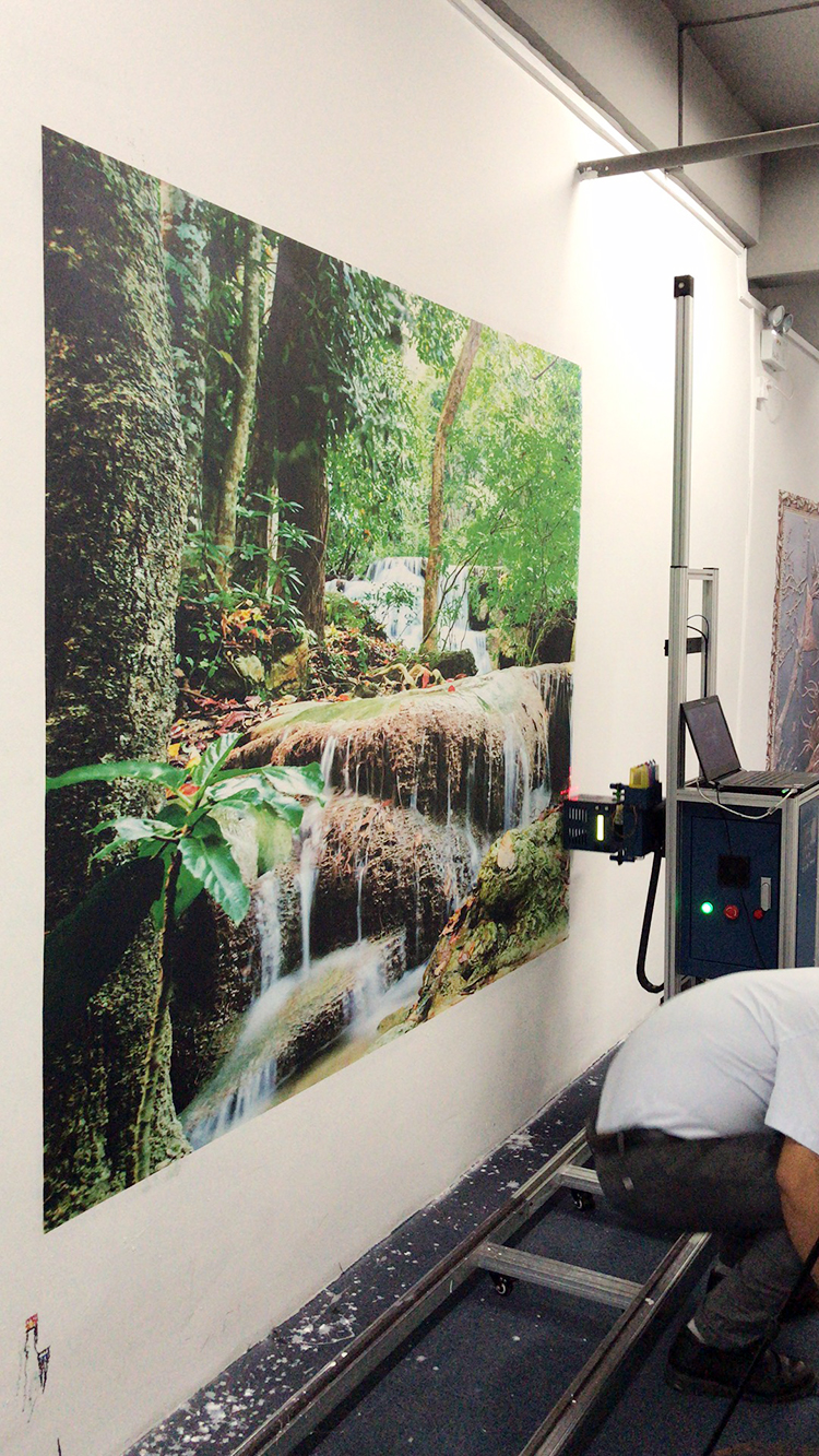 3D数码印刷机客厅餐厅背景墙打印机风景山水画绘画机