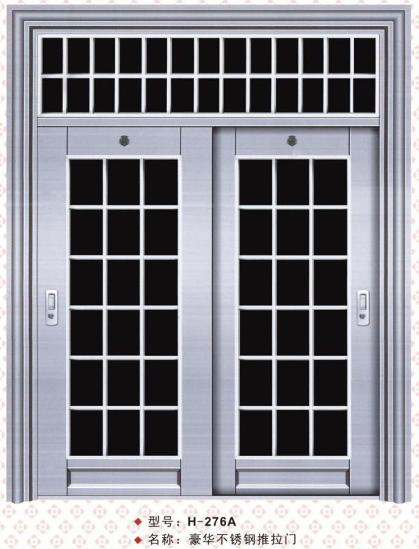 正宗304不锈钢门防盗门白钢门家用门安全门进户门入户门定制大门