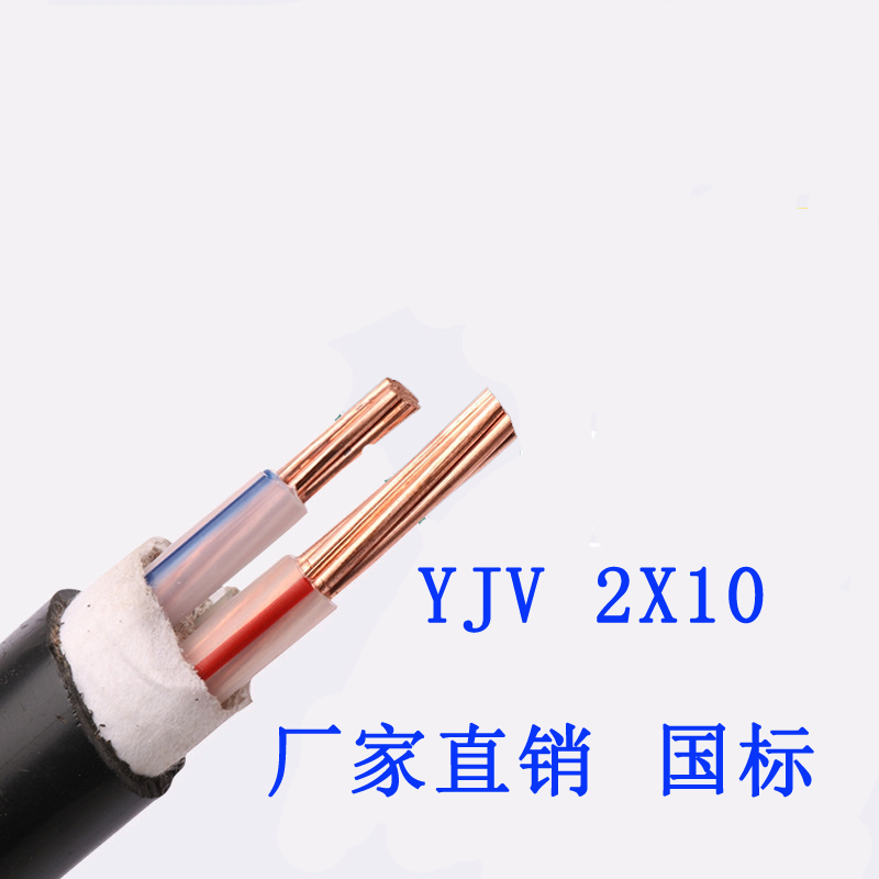 2芯电缆线YJV 金环宇电缆线YJV 2芯铜芯线6/10/16/25/35平方电源线户外电线
