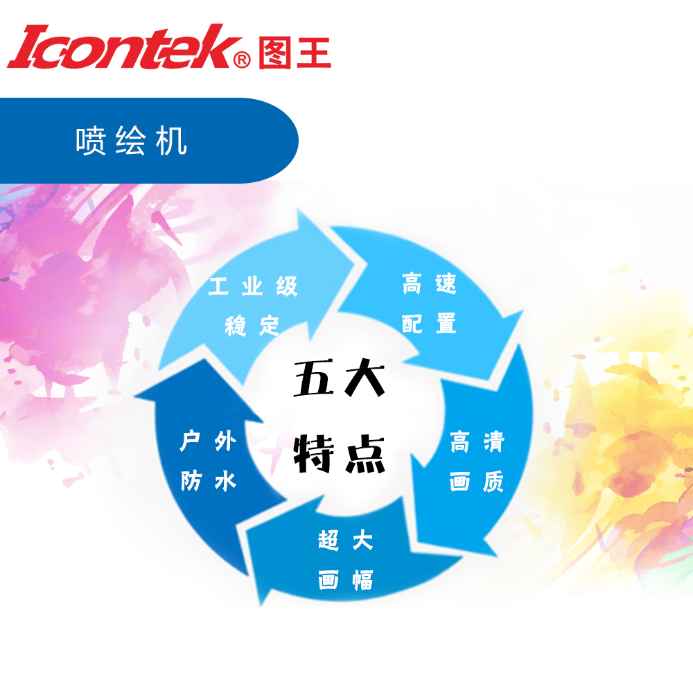 图王ICONTEK 户外广告喷绘机 油画布漆膜喷绘打印机厂家 TW-3308MG 溶剂喷绘打机