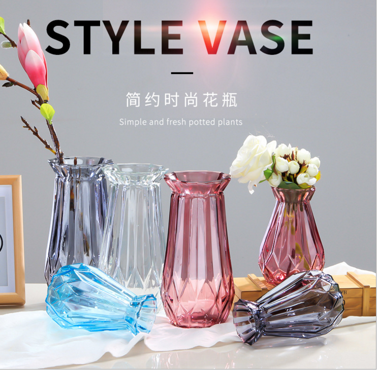家居创意饰品摆件 花瓶 厂家直销 供应时尚透明玻璃花瓶 质量合格 价格合理