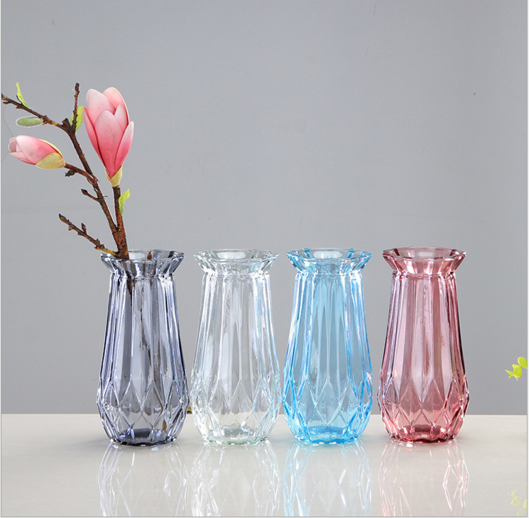 家居创意饰品摆件 花瓶 厂家直销 供应时尚透明玻璃花瓶 质量合格 价格合理