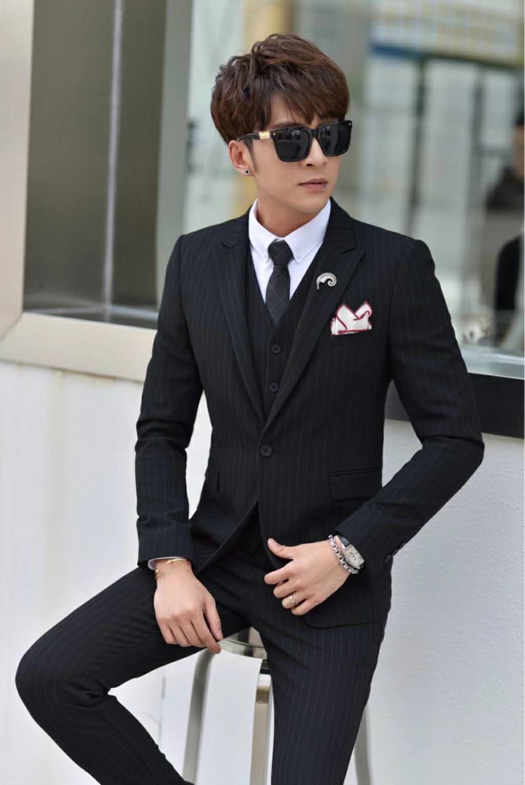 男士西服上海19年新款星戈服饰时尚运动优质微商代理男装一件代发