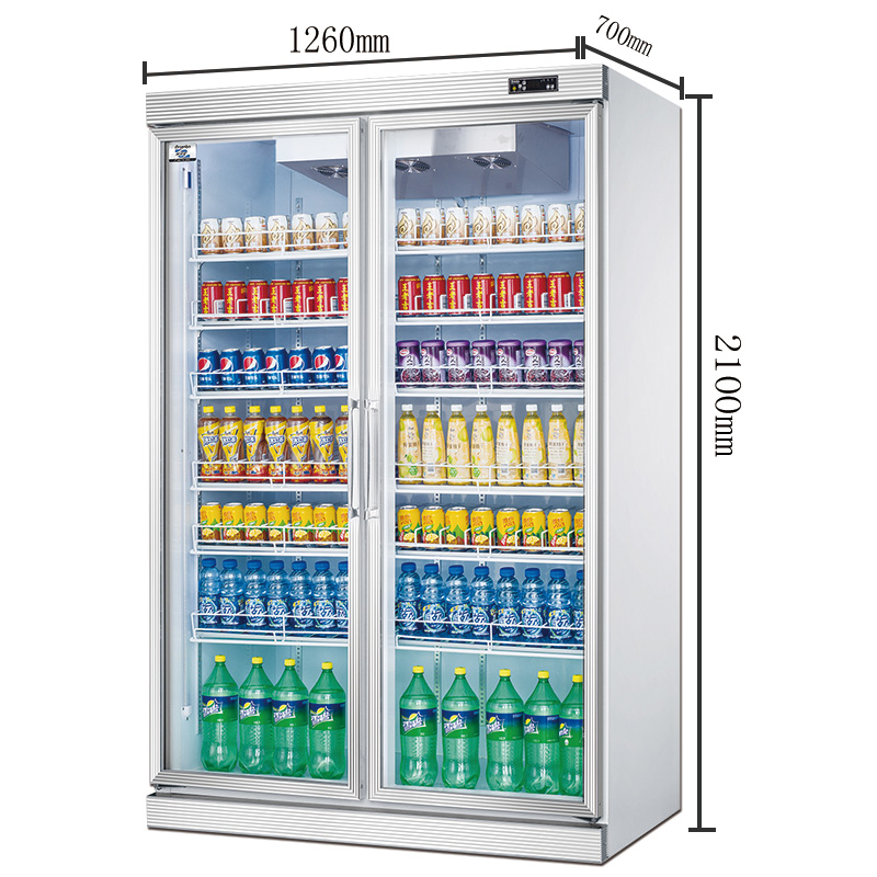 啤酒饮料水果冷藏柜 豪华型分体超市便利店饮料展示柜