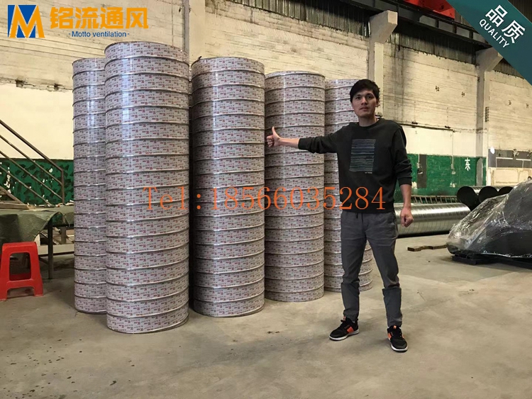 广东厂家直销镀锌风管 不锈钢304排烟管道φ300 白铁皮风管定制