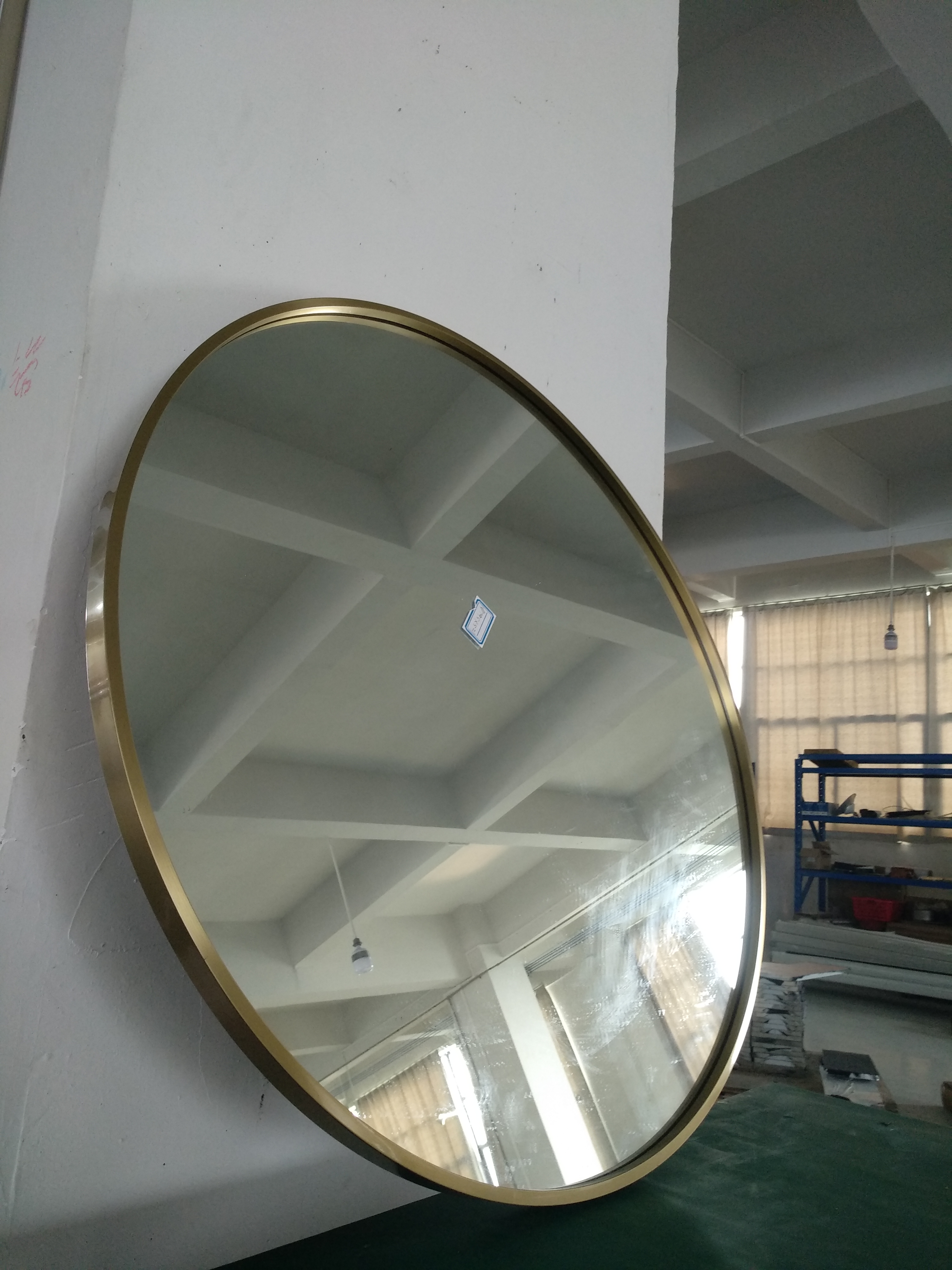 艺术框镜 铁艺玄关铝合金框镜 定做挂壁装饰镜 铁框镜