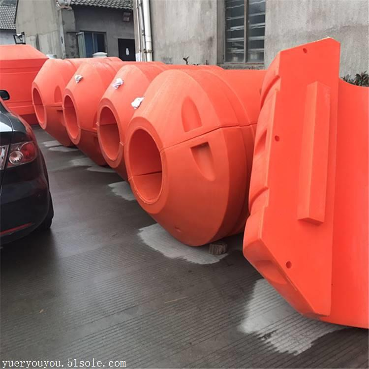 宁波市抽泥管道浮筒厂家柏泰抽泥管道浮筒耐腐蚀管线浮体安装方式