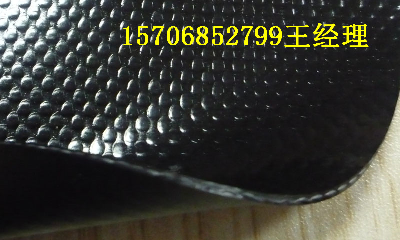 高强度抗撕裂1.1MM黑色PVC涂层夹网布 阻燃刀刮布 耐寒抗老化篷布 2000D网布