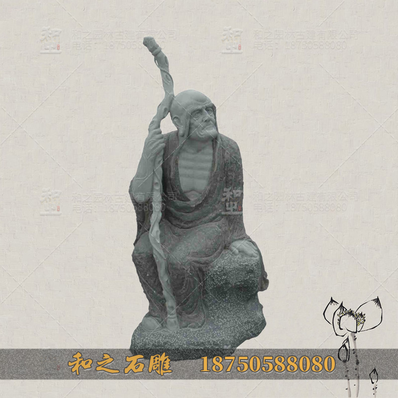 大理石石雕500罗汉像 福建惠安厂家供应图片