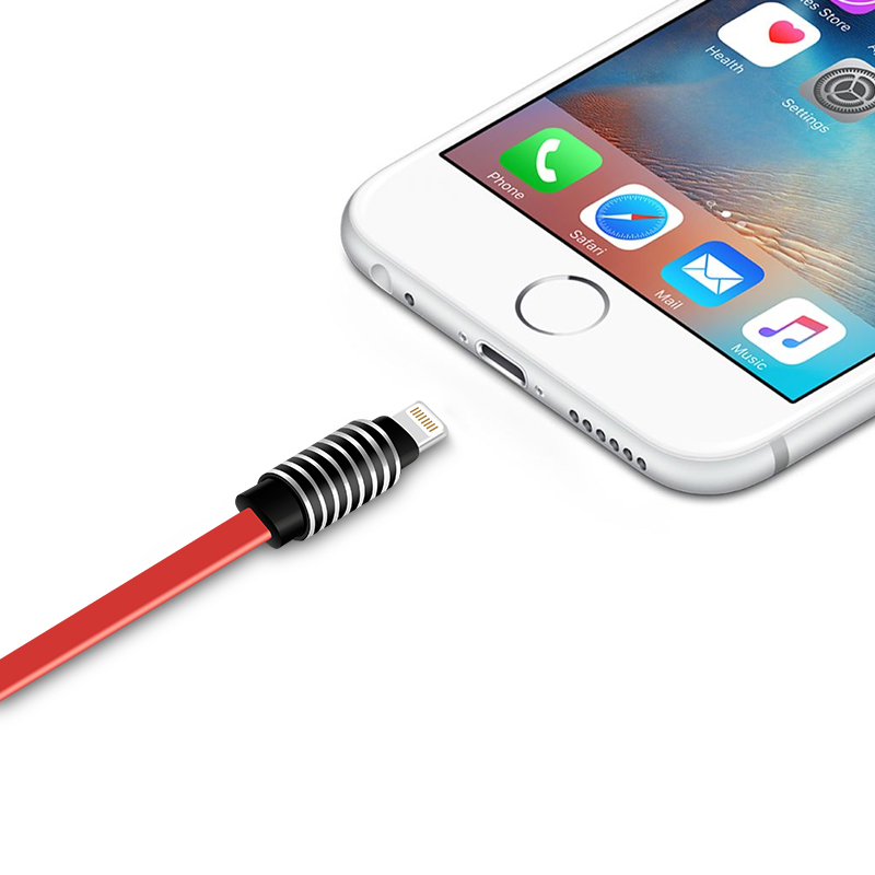 铝合金usb快充苹果数据线适用于iphone6/7/8/X手机铝合金防断冲头