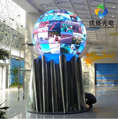 360°球形体LED显示屏 地标性建筑物，代表性