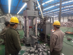 冷压成型高密度铝屑压块机Y鑫源是成功制造研发生产案例