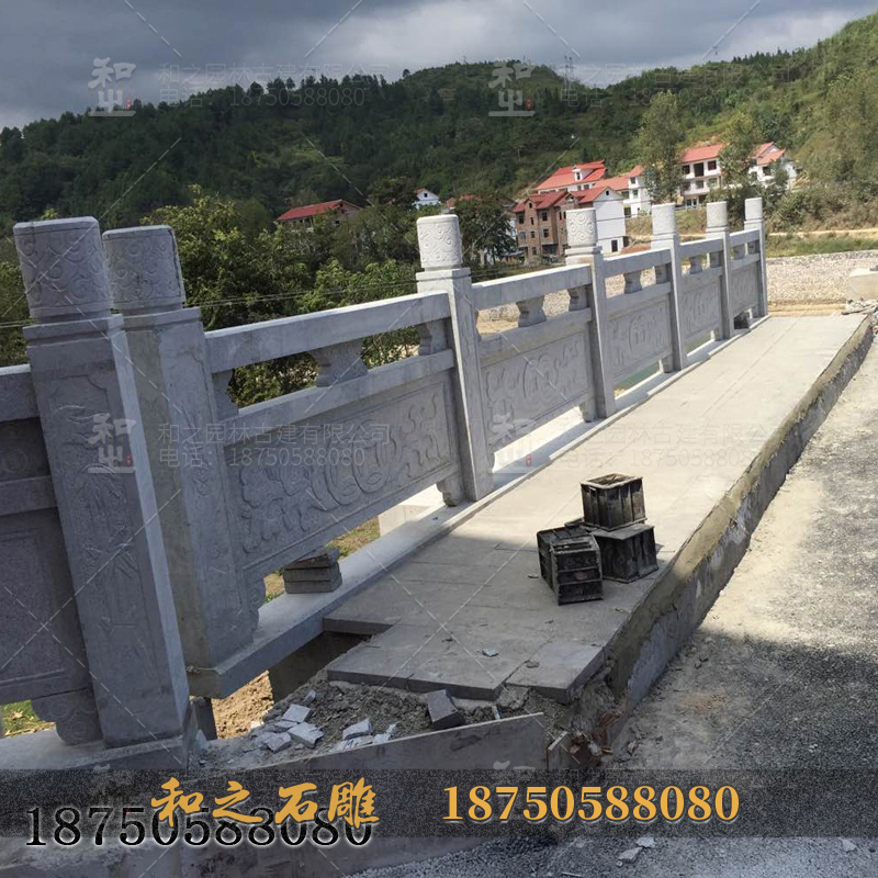 惠安厂家雕刻各类精品石雕栏杆桥栏杆石栏杆人行桥栏杆图片