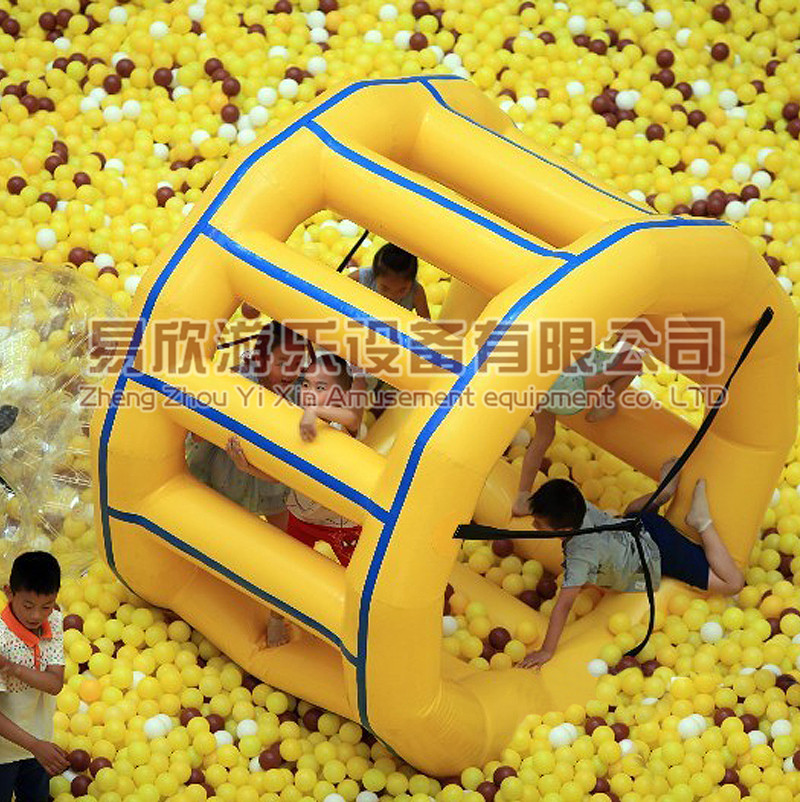 郑州易欣百万海洋球池儿童乐园充气玩具充气滑梯商场游乐场设备充气城堡