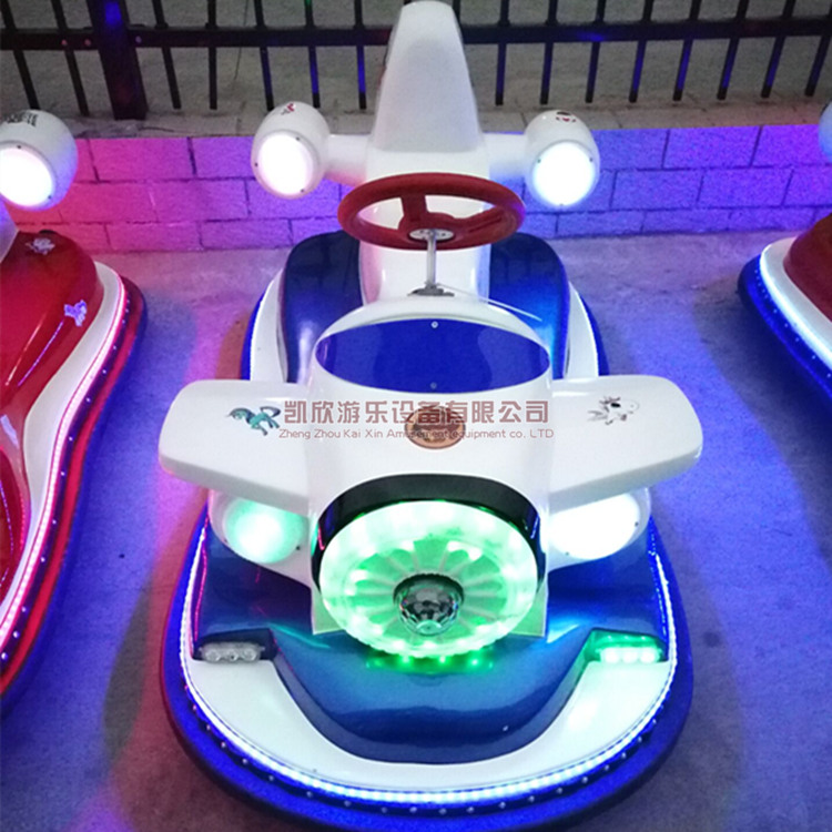 儿童游乐园战斗机碰碰车亲子双人音乐带彩灯电动玩具车 遥控车