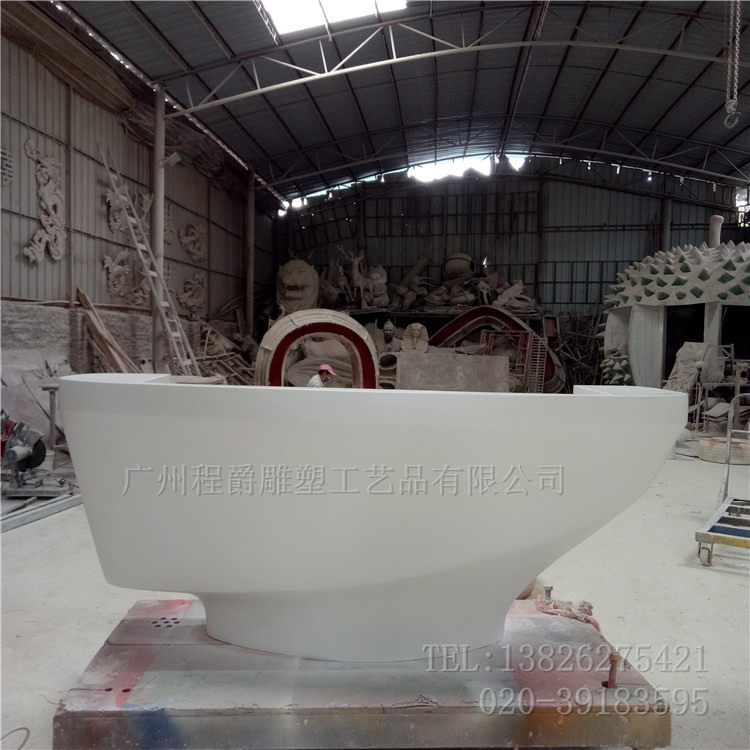 广州雕塑厂家来图定做 各种异形玻璃钢创意前台雕塑 美容院办公室装饰装潢收银台