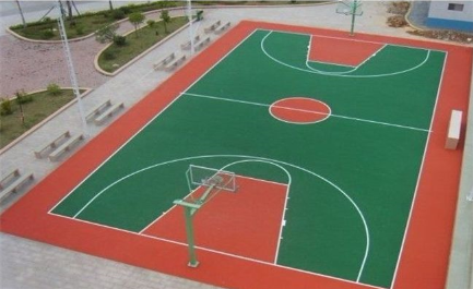 特美专业球场地坪施工 篮球场地坪 网球场地坪 球场地坪漆图片