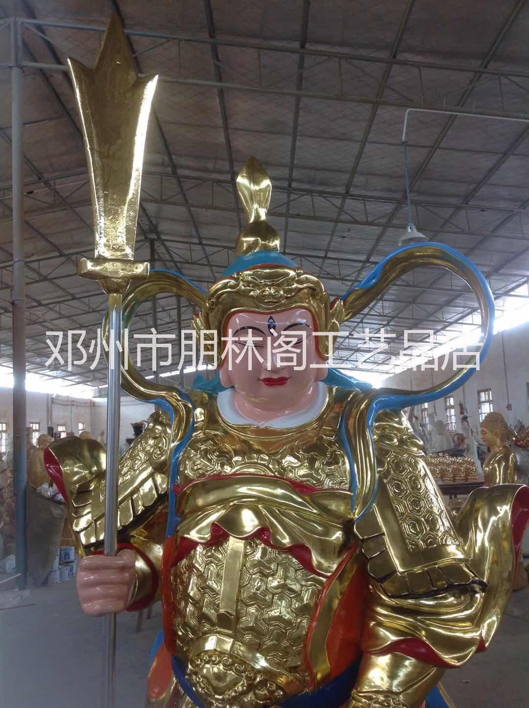 朋林阁厂家直销订做树脂佛像 二郎神1.8米 杨戬神像雕塑 道教神像  二郎神 杨戬神像