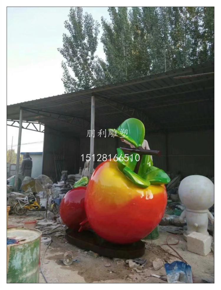 不锈钢大苹果雕塑厂家 不锈钢大苹果雕塑价格 不锈钢大苹果雕塑图片
