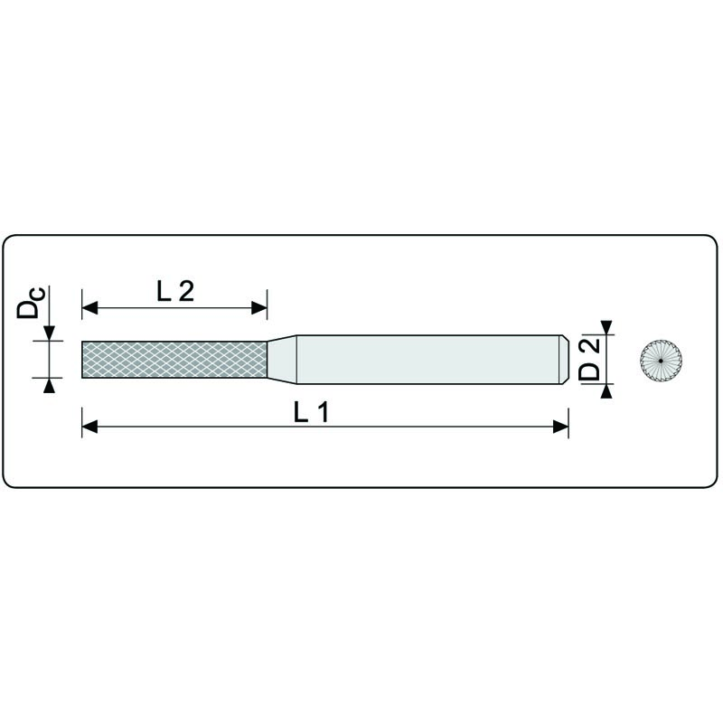 供应进口模具制模用旋转锉_GRINDMAX_4025/2.5x12x50x3mm