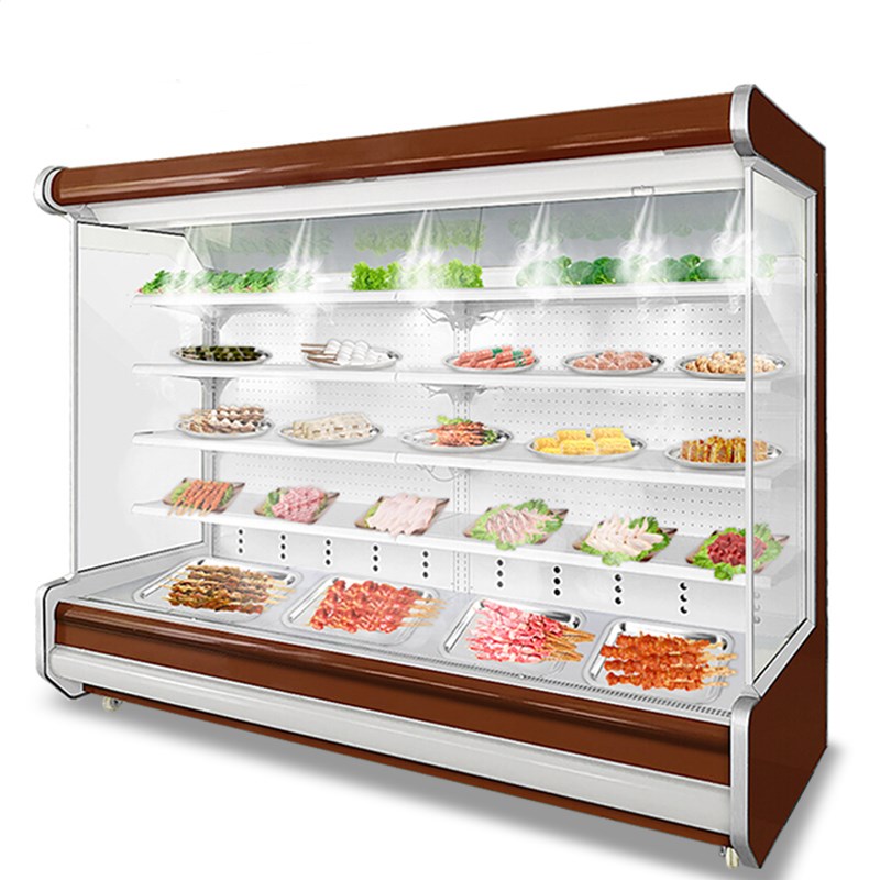 森加超市风幕柜商用展示柜保鲜柜水果蔬菜冷藏柜点菜柜熟食柜