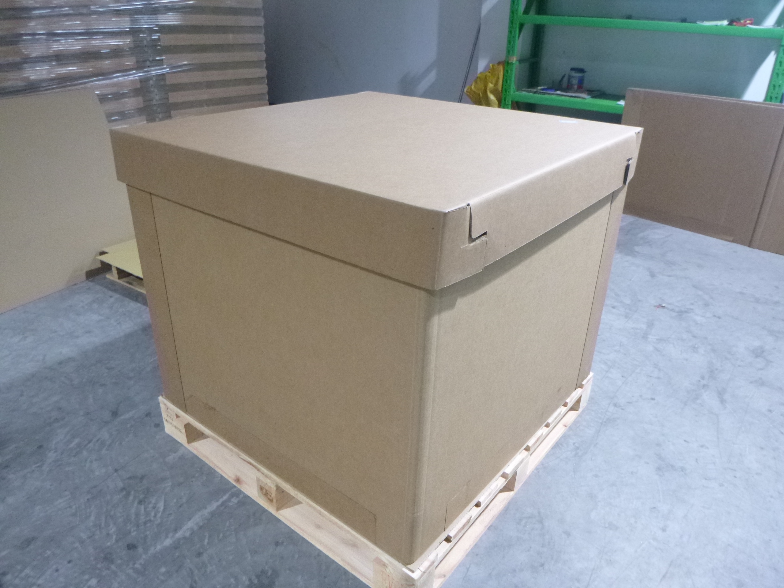 四角纸箱1000L IBC纸箱包装箱 液体吨袋纸箱