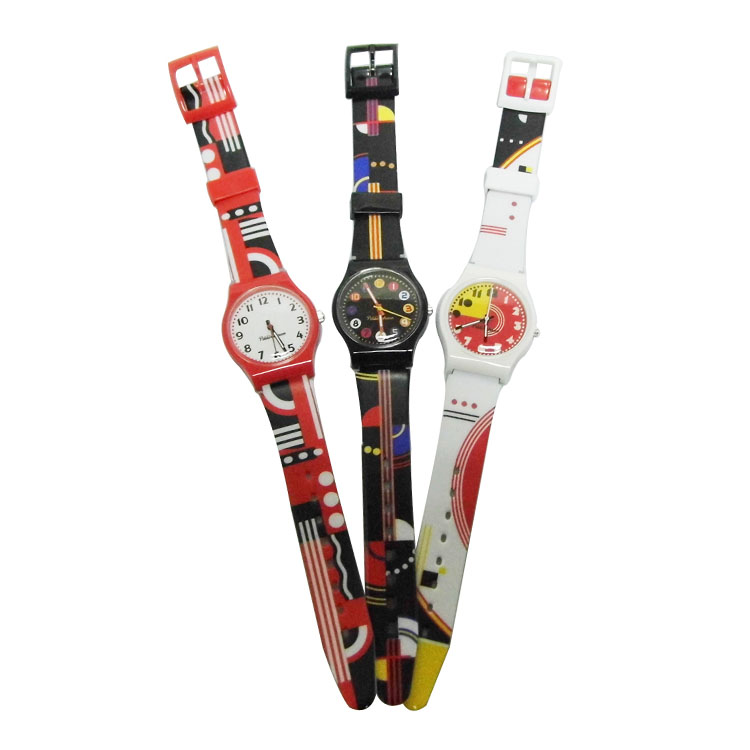 手表厂家批发定制新款三文治塑胶广告礼品手表