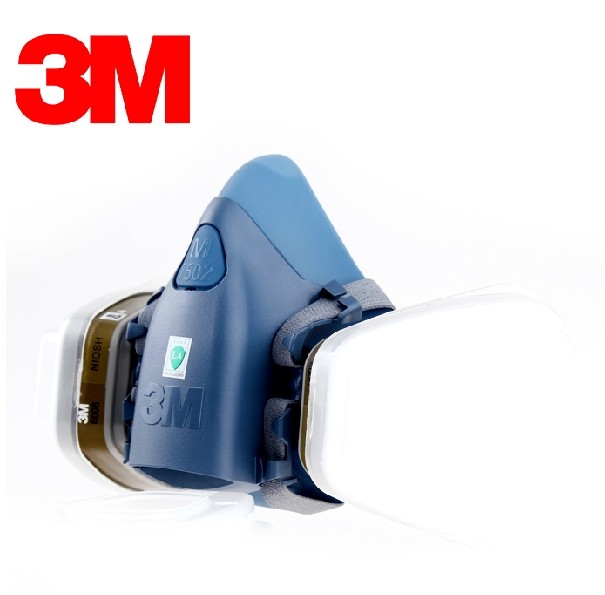 3M7502硅胶半面具半面罩 3M7502硅胶防毒半面具半面罩图片