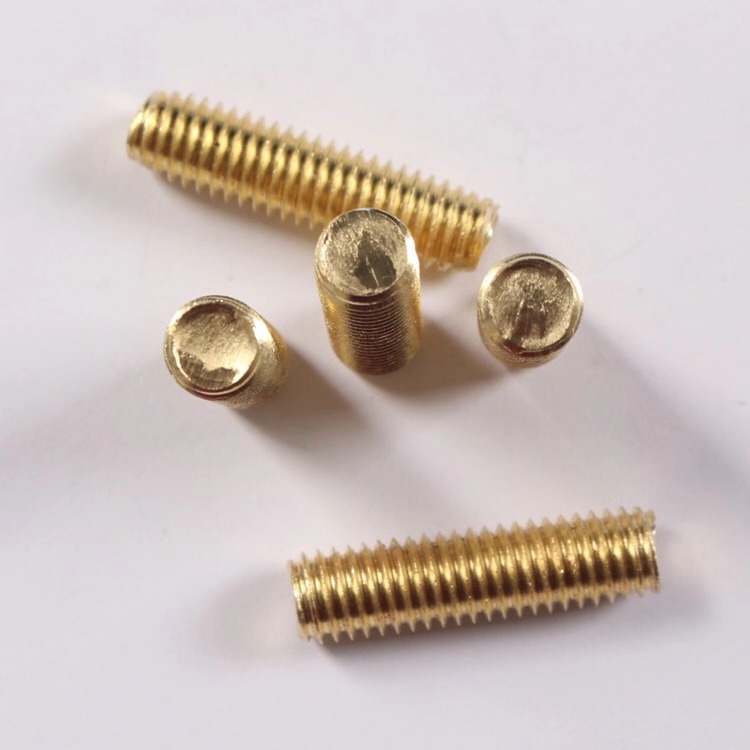 黄铜螺杆螺丝 厂家直销铜丝杆直纹铜螺杆铜双头螺丝铜丝牙条铜螺杆