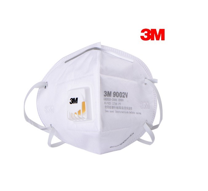 3M9001V防尘口罩防雾霾口罩防护口罩带呼吸阀口罩9002V口罩