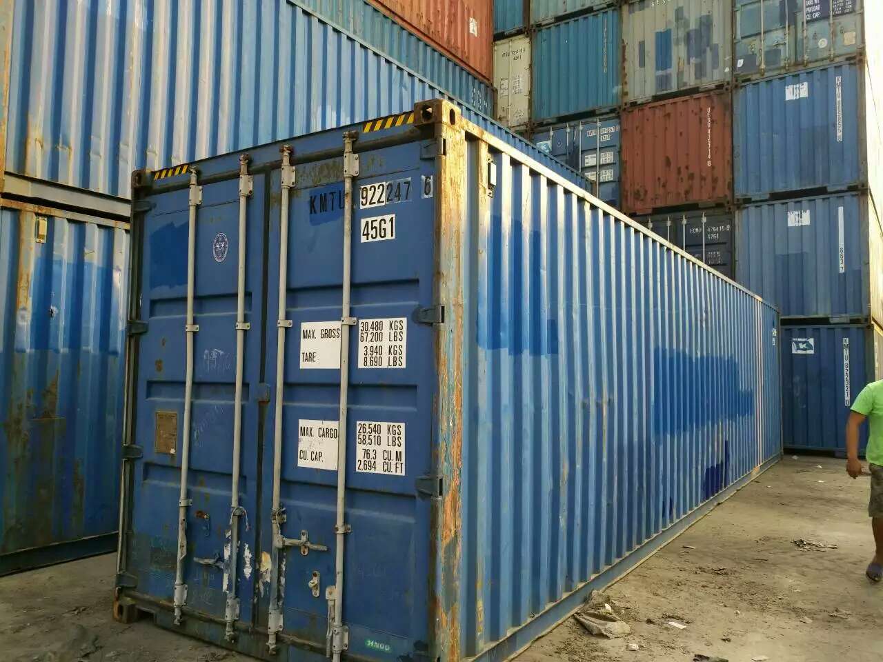 二手集装箱出售上海厂家12米集装箱6米货柜租赁出口