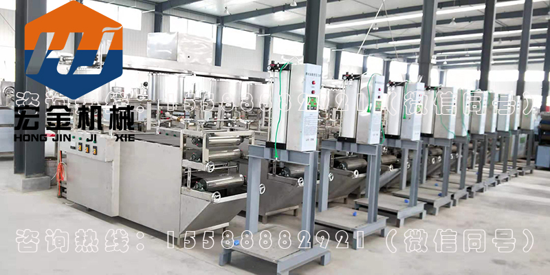 全自动豆腐皮机生产线 豆腐皮生产线机器视频