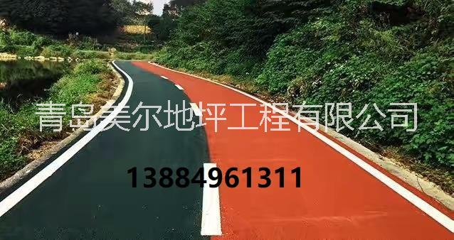 青岛市黄岛黑色沥青改色，彩色路面喷涂厂家黄岛黑色沥青改色，彩色路面喷涂13884961311