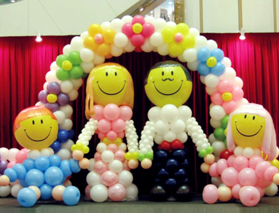 青岛市青岛气球装饰气球布置-宝宝百日宴厂家