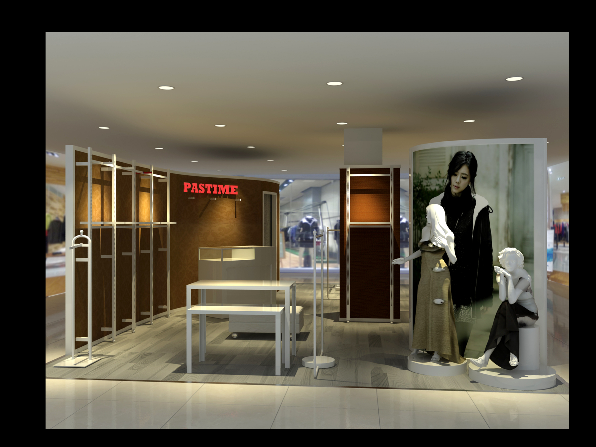 济南铁木结合展柜，新型展示柜，展柜设计制作工厂