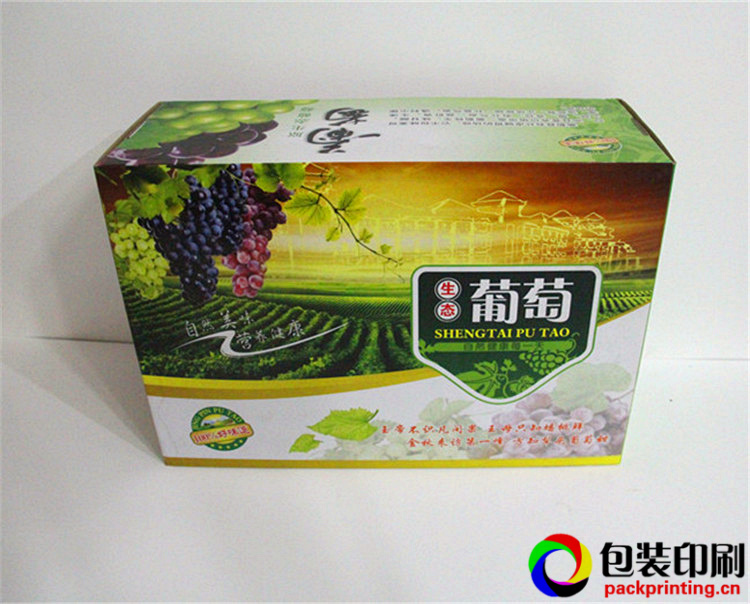 瓦楞纸盒水果包装天地盖盒印刷厂家定制-利辉纸盒包装厂图片