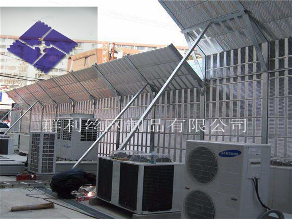 酒店中央空调隔音屏屋顶冷却塔声屏障 防水耐用防腐蚀防风耐高温隔音铁板