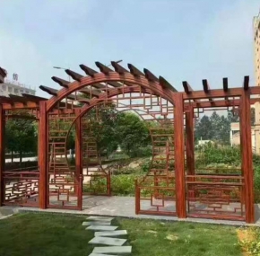 厂家定制 阳台葡萄架铝合金庭院花园凉亭花架，铝合金亭子
