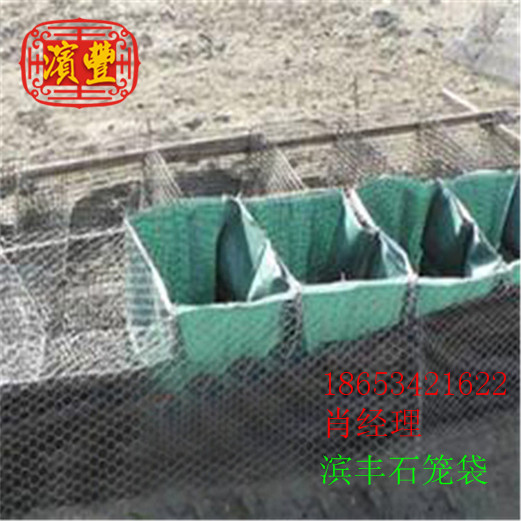供应用于边坡防护工程的土工石笼袋 边坡固化防护石笼袋图片