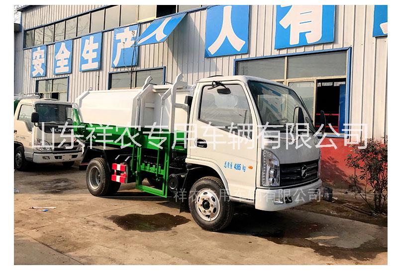 厂家直销东风凯马5方挂桶垃圾车小型垃圾清运车价格