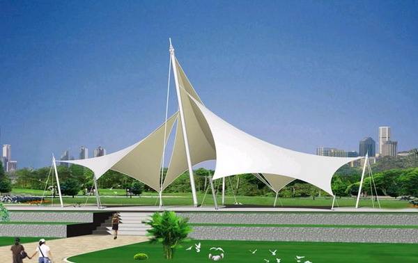 景观张拉膜 海边膜结构景观设计 东莞市内膜结构公司 低价格 质量保证