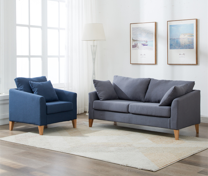 北欧休闲小户型公寓沙发布艺沙发批发