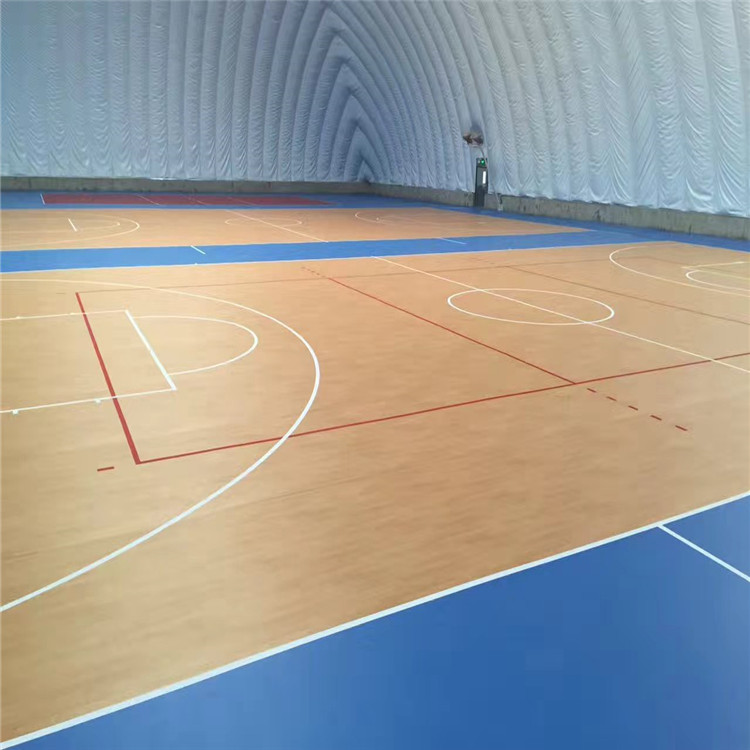 蓝球场塑胶地板 篮球场塑胶场地 pvc塑胶运动地板