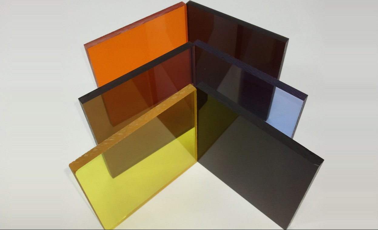 防静电亚克力板颜色板（黄/茶/黑/红/蓝色透明板）图片