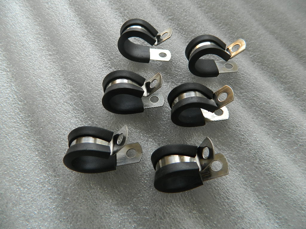 R型不锈钢软管夹 Φ8单管固定卡 线束线缆固定R型管卡
