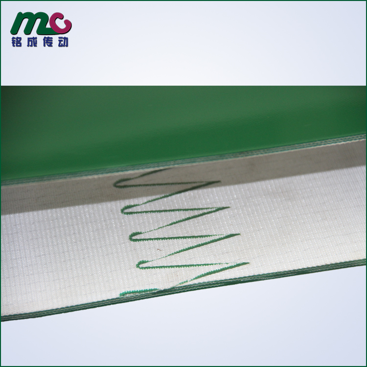 5.0mm绿色PVC输送带 自动化物流包裹专用环形输送带厂家直销